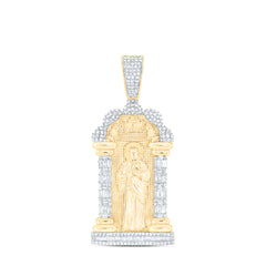 1 1/3CTW-DIA NK ST.JUDE  MENS CHARM