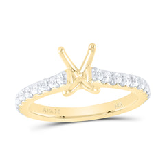 5/8CTW-NAT DIA ANA M 1CT-CEM SEMI-MOUNT NO HALO ENGAGEMENT RING