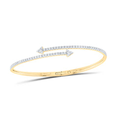 1 CTW-NAT DIA CN LADIES BANGLE (55X65 MM)
