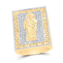 1 5/8CTW-DIA NK ST.JUDE MENS RING