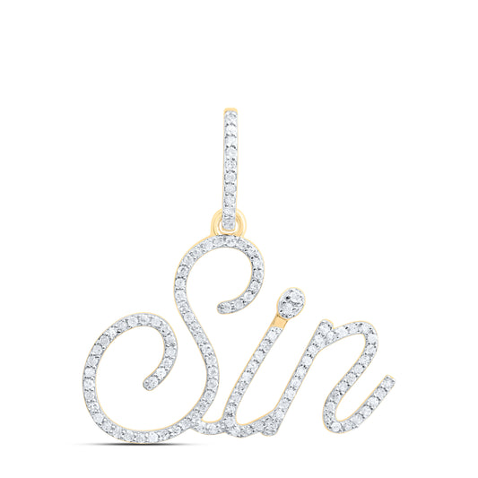 1/2CTW DIA  "Sin" PENDANT