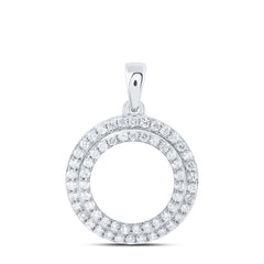 3/8CTW-DIA CN FASHION CIRCLE PENDANT