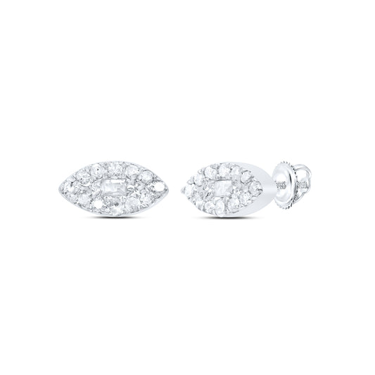 1/10CTW-DIA P1 GIFT MARQUISE BAGUETTE EARRING