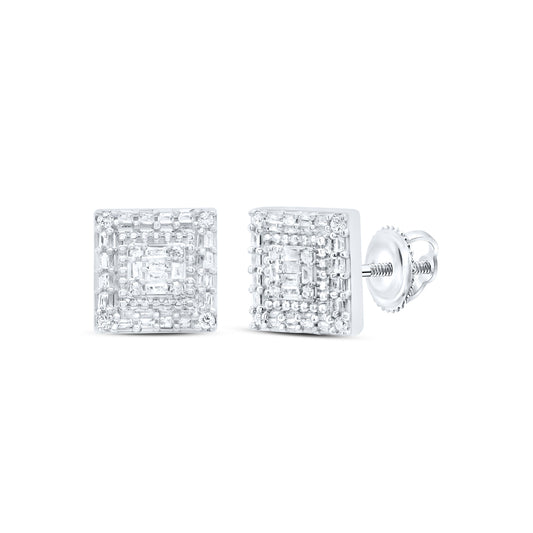 1/2CTW-DIA P1 GIFT SQUARE BAGUETTE EARRING