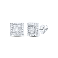 1/2CTW-DIA P1 GIFT SQUARE BAGUETTE EARRING