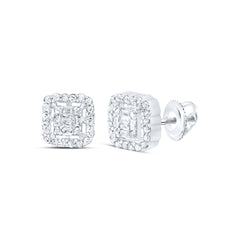 1/5CTW-DIA P1 GIFT SQUARE BAGUETTE EARRING