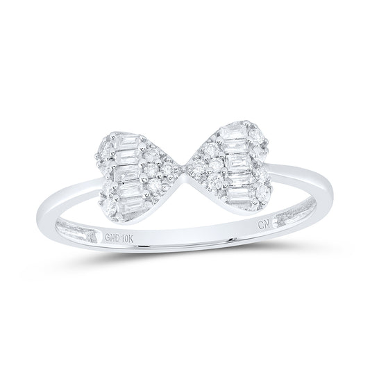 1/5CTW-DIA CN FASHION BOW RING