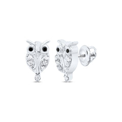 1/10CTW-DIA P1 GIFT RD-BLACK DIAMOND EARRING
