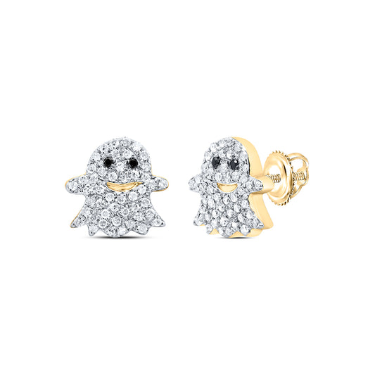 1/3CTW-DIA P1 GIFT RD-BLACK DIAMOND EARRING