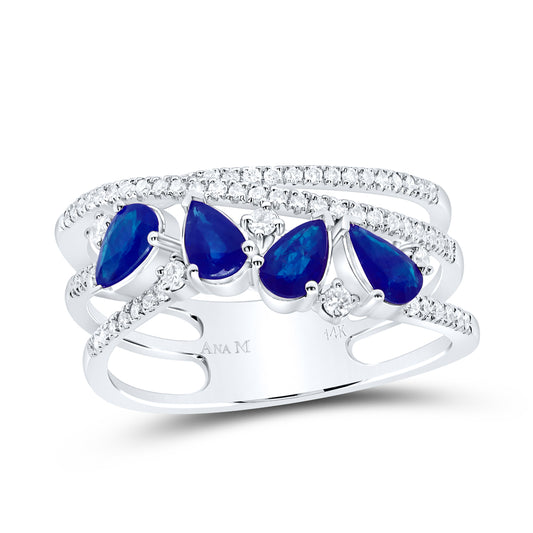 1/3CTW-DIA ANA M 1CTW-PS-BS NAT GEM FASHION RING