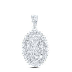 1/2CTW-NAT DIA P1 GIFT OVAL PENDANT