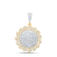 5/8CTW-NAT DIA P1 GIFT FLOWER PENDANT