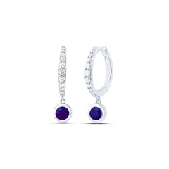 1/5CTW-DIA ANA M 3.5MM RD-BS, NAT GEM DANGLING EARRING