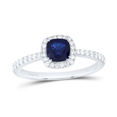 1/4CTW-DIA ANA M 5MM CU-BS NAT GEM CUSHION RING