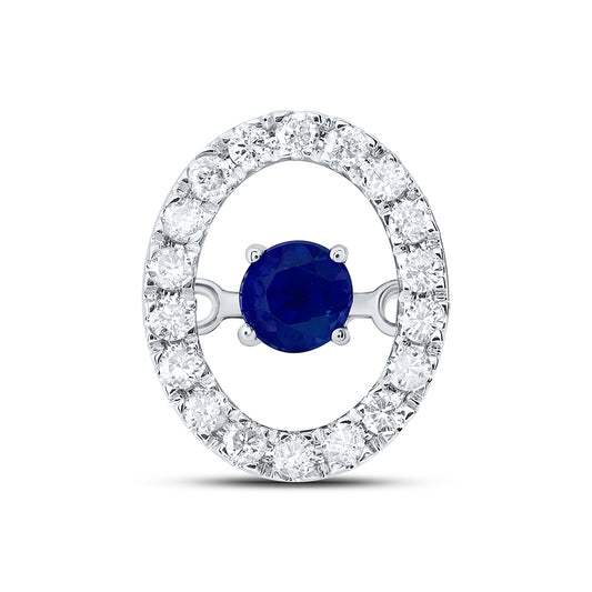 1/8CTW-DIA CN 3MM RD-BS NAT GEM DANCING PENDANT