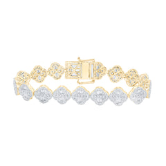 5 CTW-DIA ANA M FASHION CLOVER BRACELET (7 INCH)