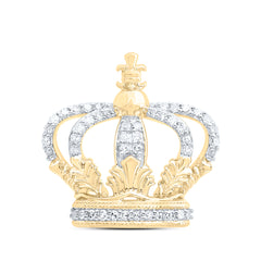 1/3CTW-DIA NK CROWN MENS CHARM