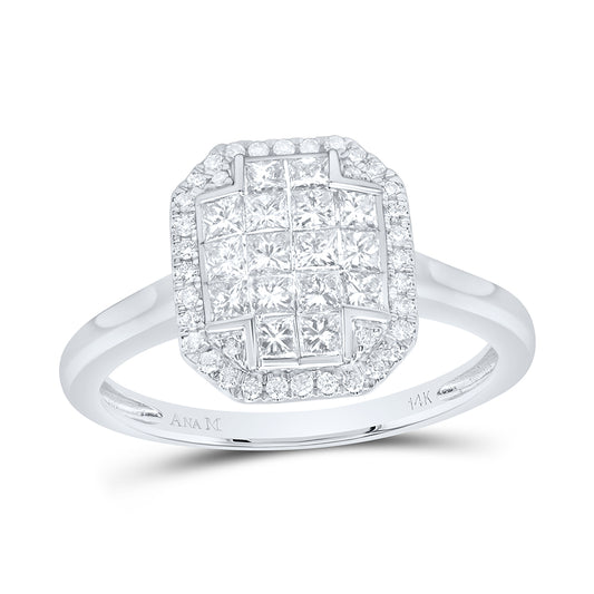 3/4CTW-DIA CN FASHION EMERALD RING