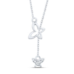 1/10CTW-DIA P1 GIFT BUTTERFLY NECKLACE (16 INCH)