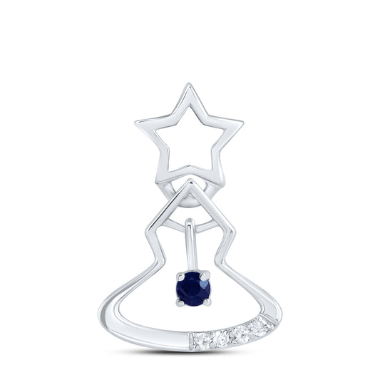 0.02CTW-DIA P1 1.9MM-RD-BS NAT GEM PENDANT