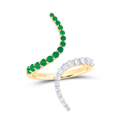 3/8CTW-DIA CN 3/8CTW RD-EM NAT GEM RING