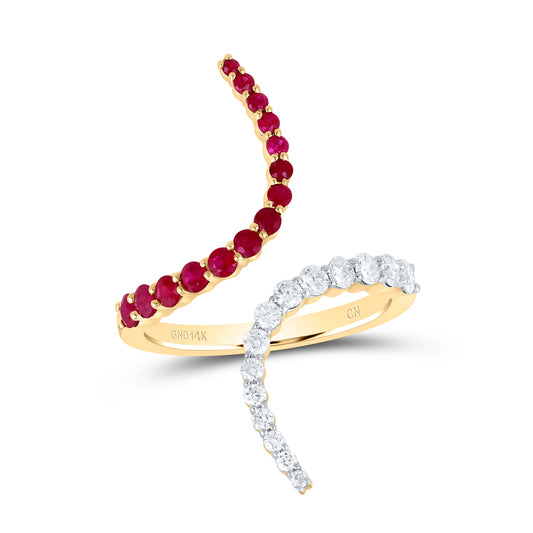 3/8CTW-DIA CN 3/8CTW RD-RU NAT GEM RING