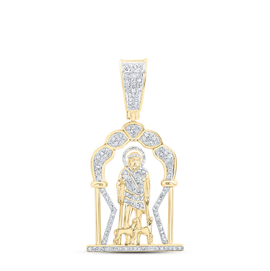 3/4CTW-DIA NK LAZARO MENS CHARM