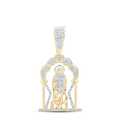 3/4CTW-DIA NK LAZARO MENS CHARM