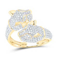 1 5/8CTW-DIA NK LEOPARD LADIES RING