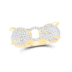 1 1/3CTW-DIA NK LEOPARD LADIES RING