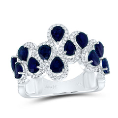 1/2CTW-DIA ANA M 2CTW PS-BS NAT GEM RING