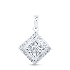 1/4CTW-DIA P1 GIFT SQUARE PENDANT