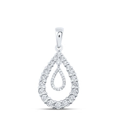 1/6CTW-DIA P1 GIFT PEAR PENDANT