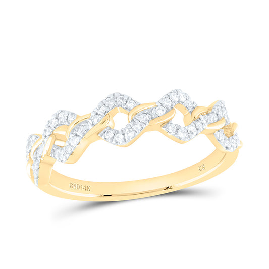 1/5CTW-DIA CN FASHION CUBAN LADIES RING