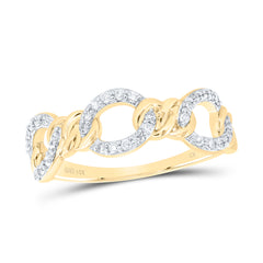 1/5CTW-DIA CN FASHION CUBAN LADIES RING