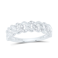 1/6CTW-DIA CN FASHION CUBAN LADIES RING