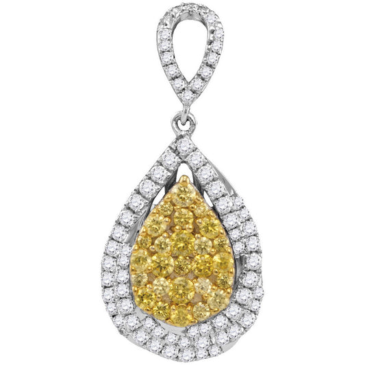 1  1/3CTW-DIA FASHION YELLOW PENDANT
