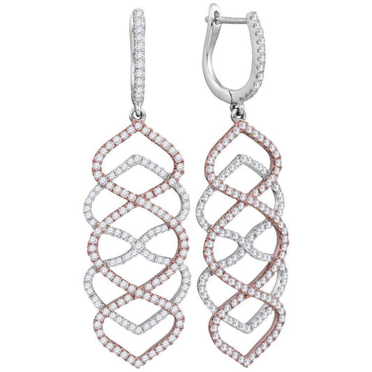 0.02CTW-DIA 1 3/8CT-SCUT EARRINGS