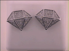 1/3CT-DIA MICRO-PAVE MENS EARRING