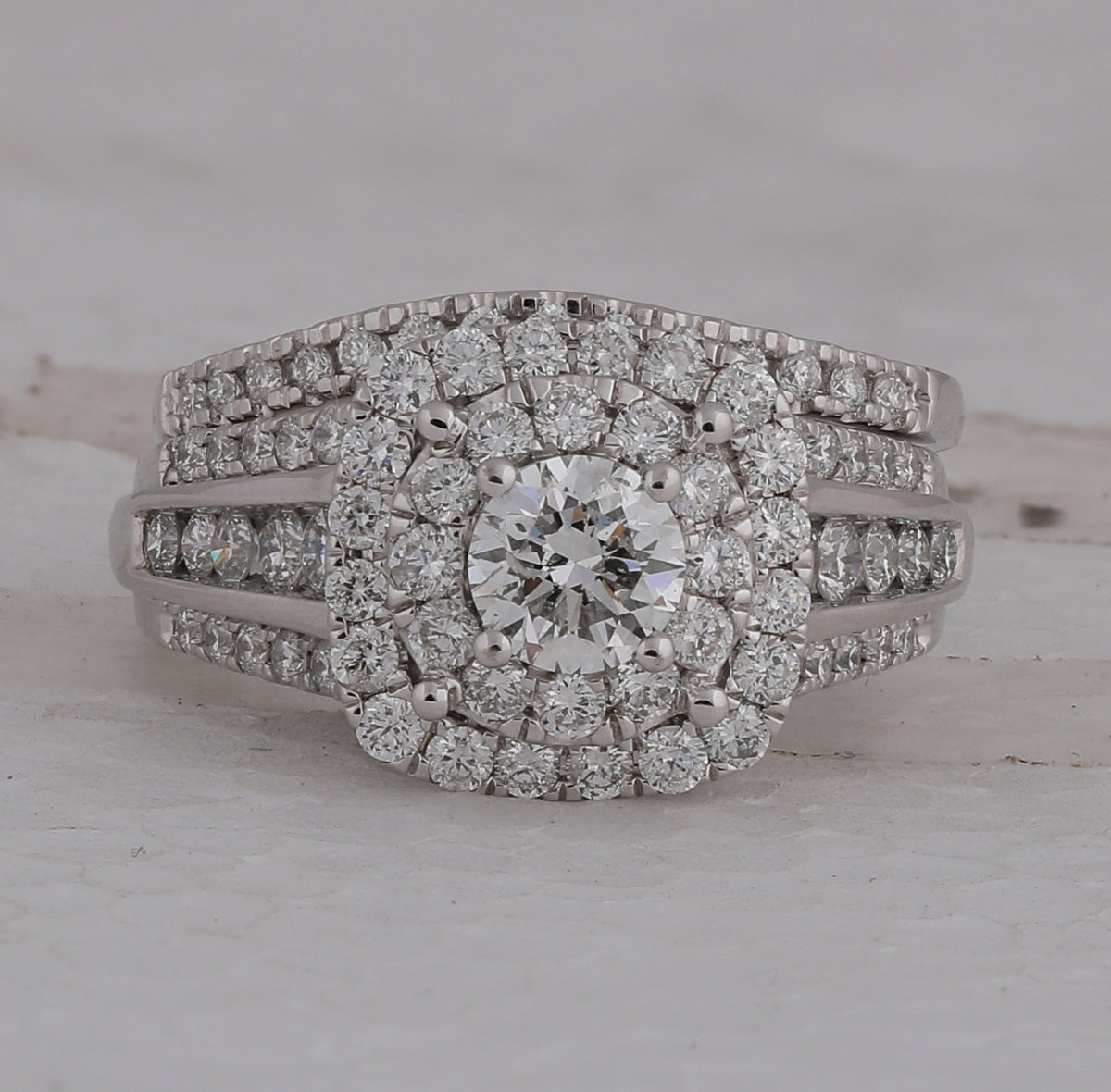 2CT-DIA 5/8CT-CRD BRIDAL SET