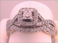 1 1/2CTW-DIA 3/8CT-CPR BRIDAL SET