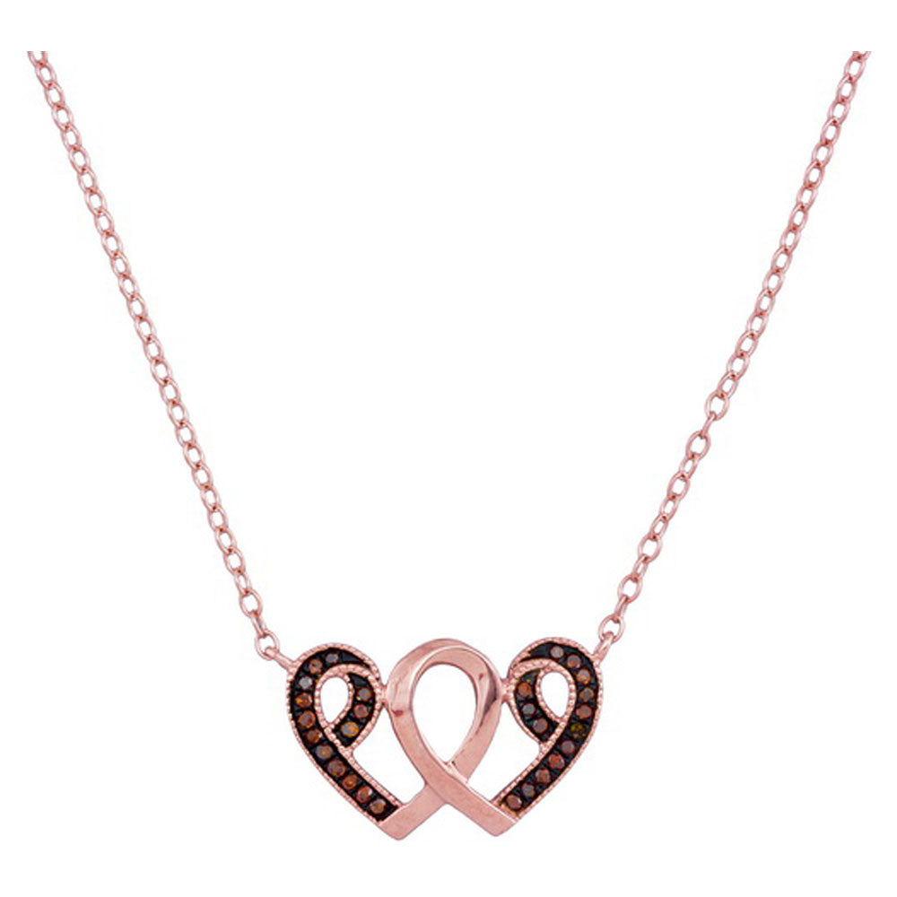 1/10CTW-DIA HEART NECKLACE