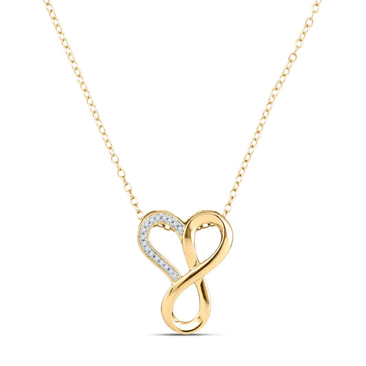 1/20CTW-DIA HEART NECKLACE