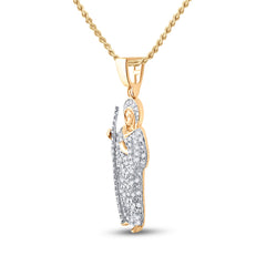 3/8CT-DIA P1P2 �ST. JUDE� MENS CHARM
