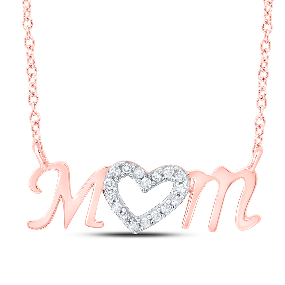 1/10CTW-DIA P1P2 GIFT MOM NECKLACE