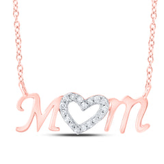 1/10CTW-DIA P1P2 GIFT MOM NECKLACE