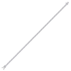 10kt White Gold Womens Round Diamond Classic Tennis Bracelet 2.00 Cttw