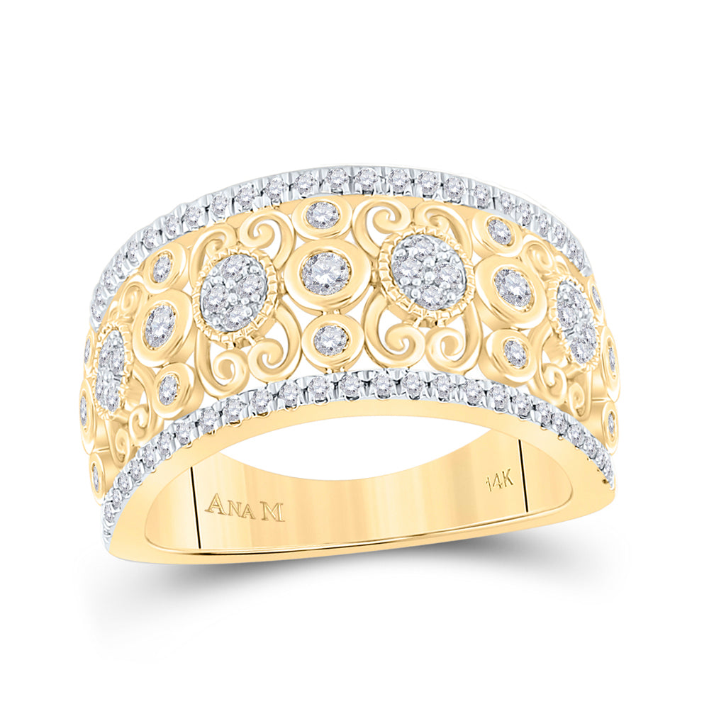 5/8CTW-DIA ANA M FASHION HIGH LADIES WEDDING BAND