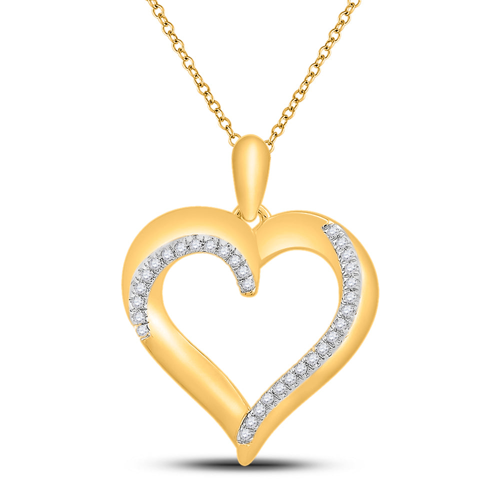 1/10CTW-DIA P2 GIFT HEART PENDANT