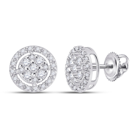 0.01CTW-DIA P2 ROUND EARRING